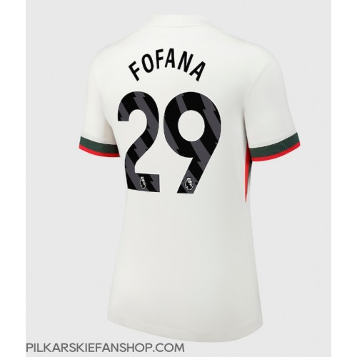 Koszulka piłkarska Chelsea Wesley Fofana #29 Strój wyjazdowy dla kobiety 2025-26 tanio Krótki Rękaw Koszulka piłkarska Chelsea Wesley Fofana #29 Strój wyjazdowy dla kobiety 2025-26 tanio Krótki Rękaw